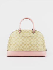 coach f27584 sierra large signature light khaki carnation balilene belakang