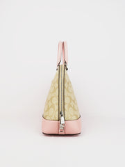 coach f27584 sierra large signature light khaki carnation balilene samping