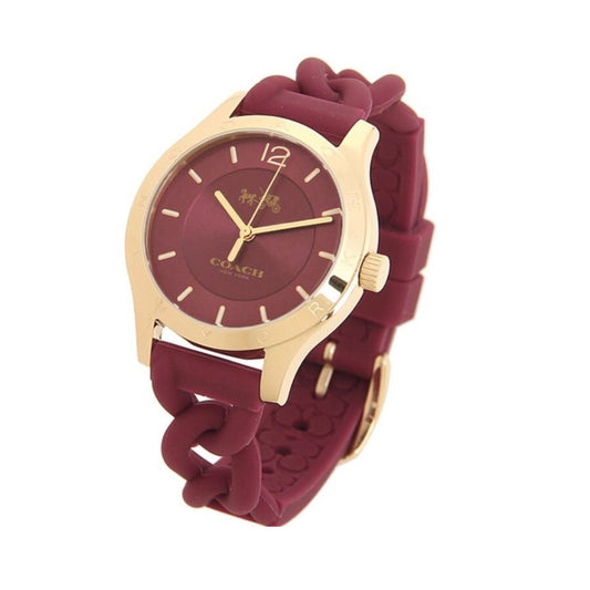 Coach W6043 Maddy Rubber Strap Cherry