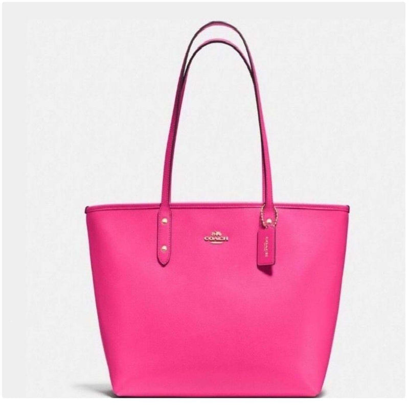 Coach city zip tote pink best sale