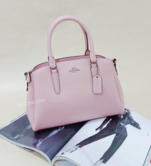 Coach F28977  Minii Sage Carryall In Crossgrain Leather Petal