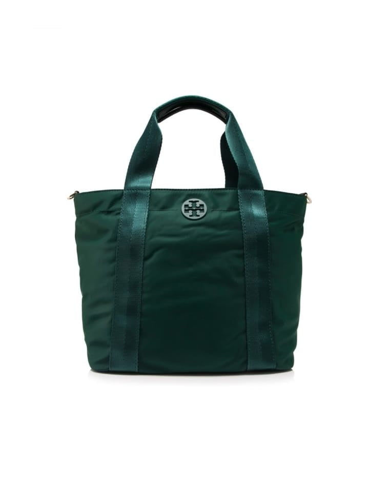 Tory Burch 41762 Quinn Small Zip Tote Malachite