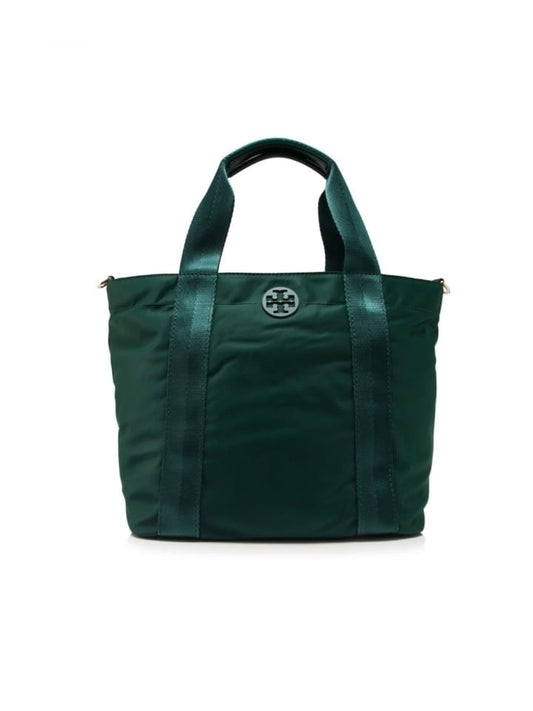 Tory Burch 41762 Quinn Small Zip Tote Malachite