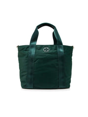 Tory Burch 41762 Quinn Small Zip Tote Malachite Balilene