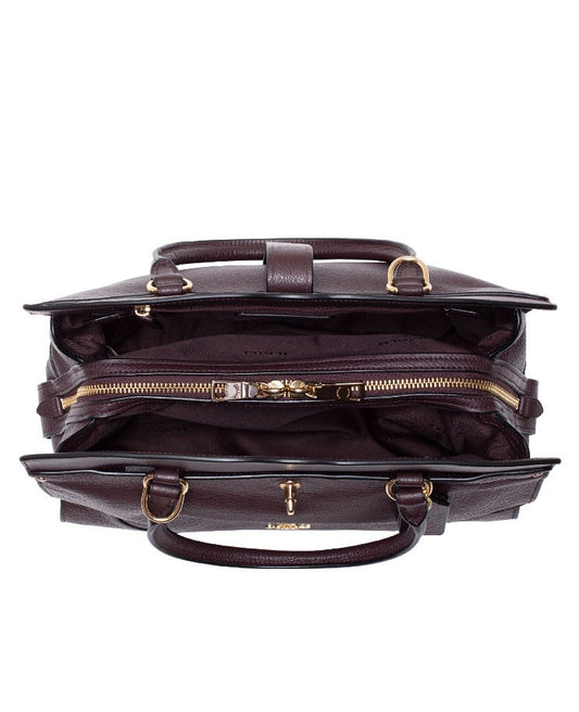 Coach F37575 Grain Mercer 30 Satchel Oxblood