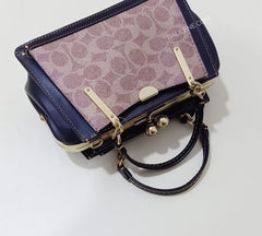 Coach 88542 Dreamer 21 Signature Kisslock Tan Black