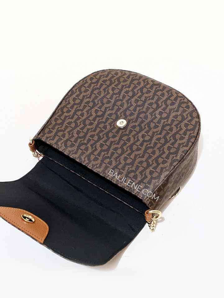 Aigner Ava Shoulder Bag Logo Fango Balilene