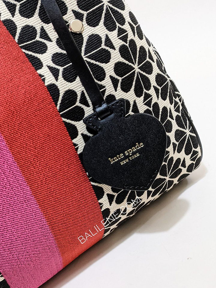 Kate Spade Flower Jacquard Stripe Everything Medium Tote Cream