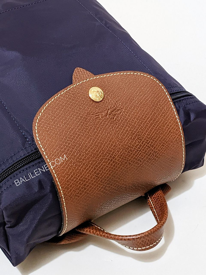 detail-logo-Longchamp-Le-Pliage-Original-Backpack-Bag-Bilberry