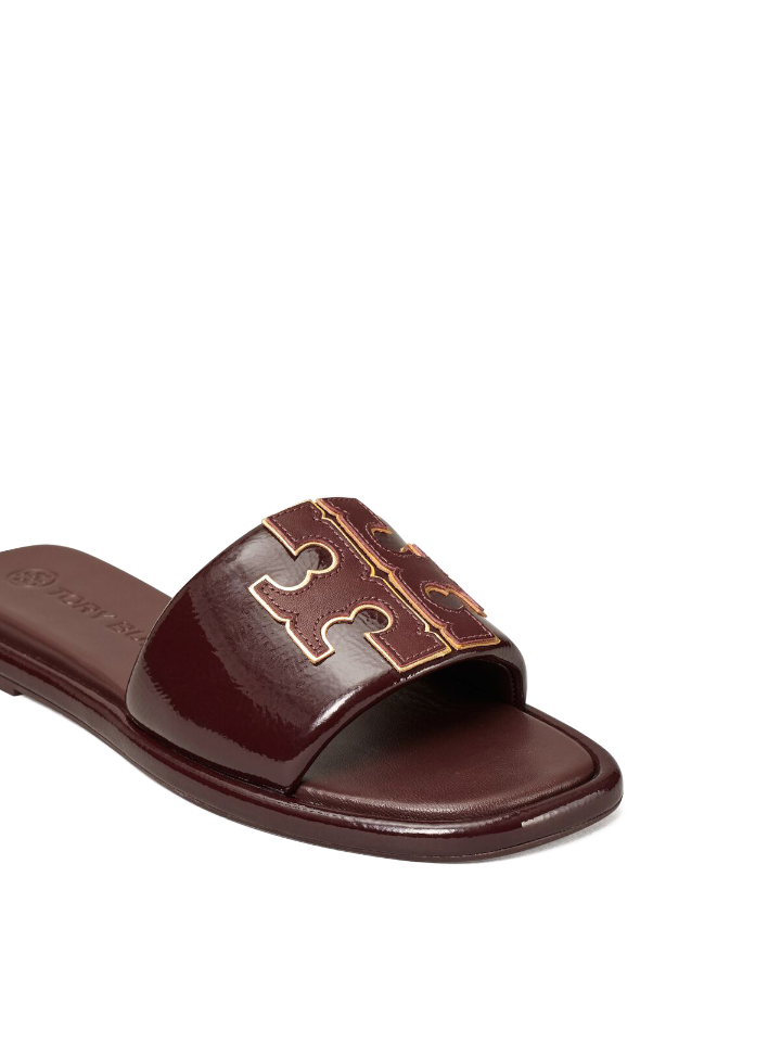 detail-logo-Tory-Burch-Double-T-Sport-Slide-Metallic-Calf-Leather-Plum