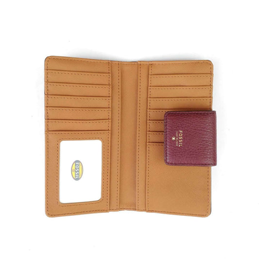 jam-Sl6690b601-Fossil Sydney Tab Clutch Maroon-Balilene
