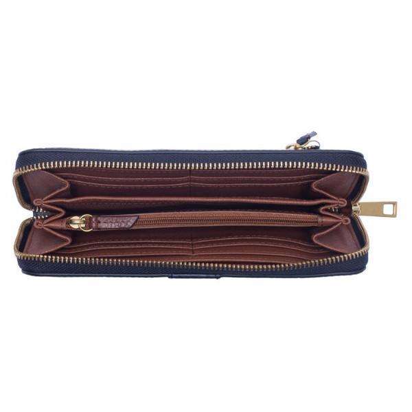 jam-Sl7185403-Fossil Emma Large Zip Wallet Blue Multi-Balilene