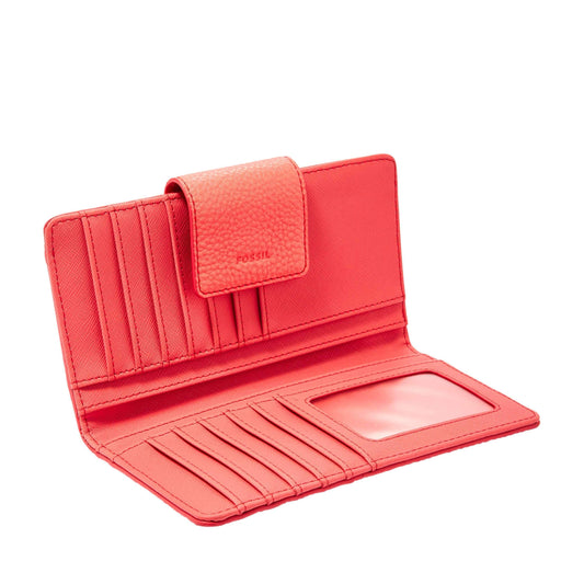 jam-Sl7248281-Fossil Emma Rfid Tab Clutch Neon Corall -Balilene