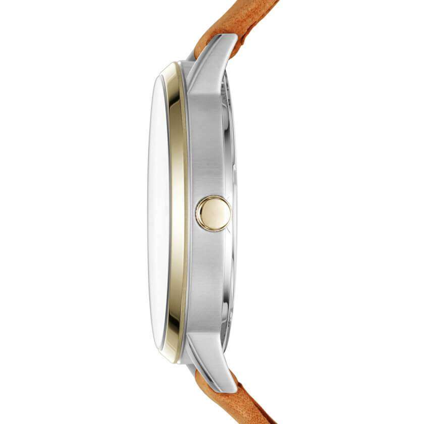 Fossil ES4161 Gazer White Dial Brown Ladies Leather Watch