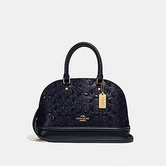 Coach F27597 Mini Sierra In Debossed Patent Midnight