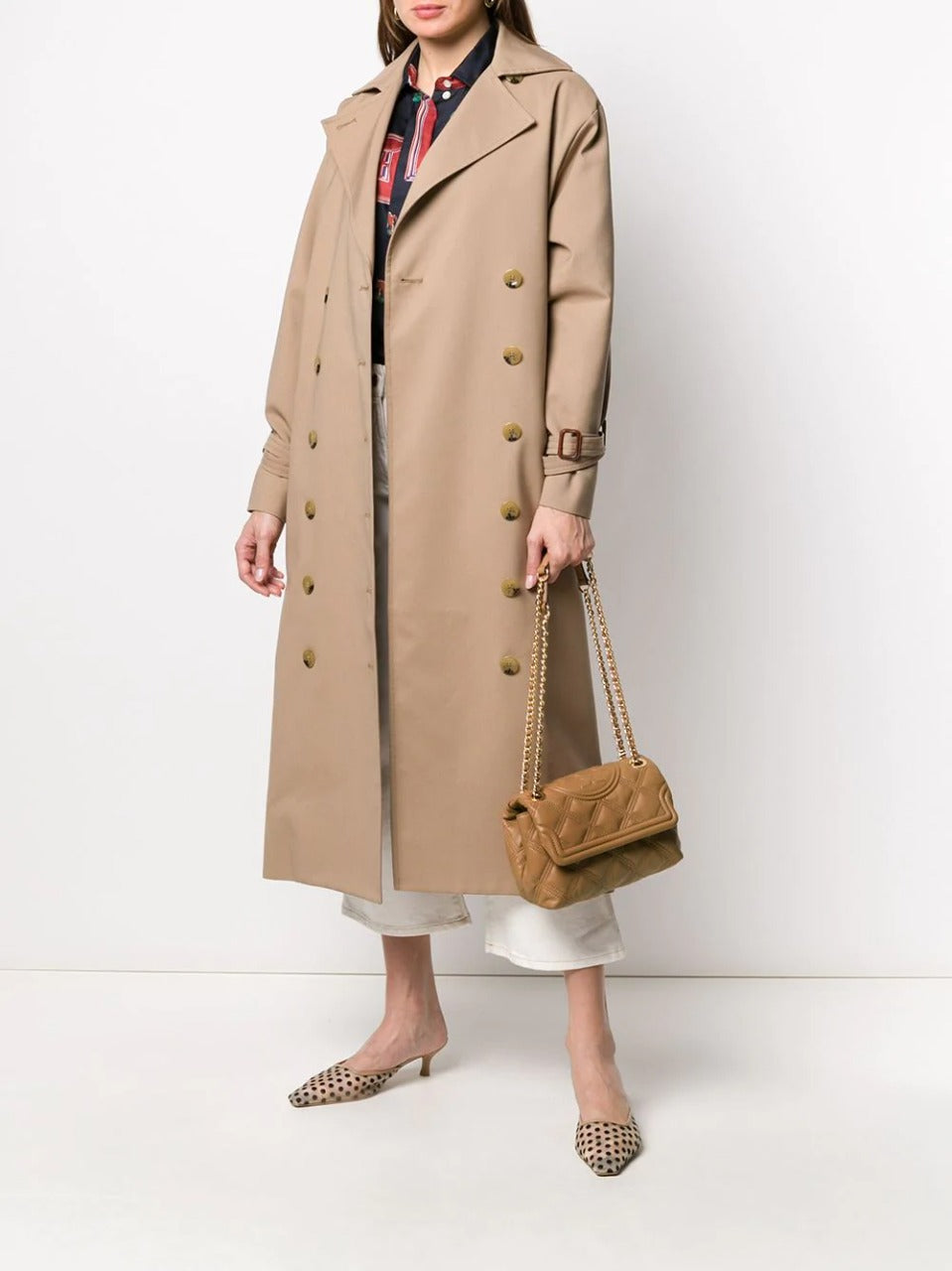 Tory Burch 58102 Fleming Soft Small convertible Shoulder Bag Tiramisu