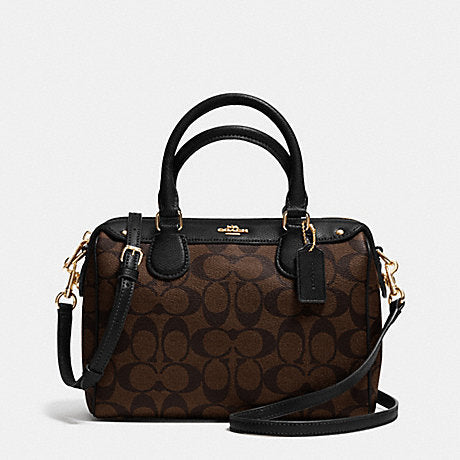 Coach F58312 Signature Mini Bennett Satchel Bag for Women - Black: Buy  Online at Best Price in UAE 