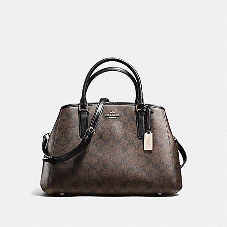 Coach F58310 Small Margot Carryall Signature Brown Black