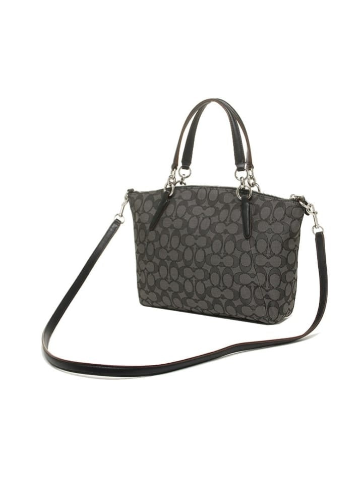 Coach F58283 Small Kelsey In Signature Silver Black Smoke