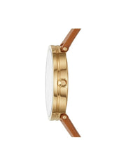 Tory Burch TBW4040 Reva Watch Luggage Leather Strap