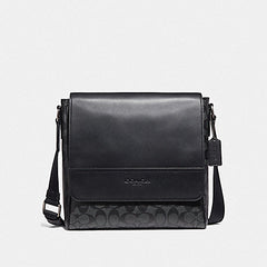 Coach 573 Huston Signature Charcoal Black
