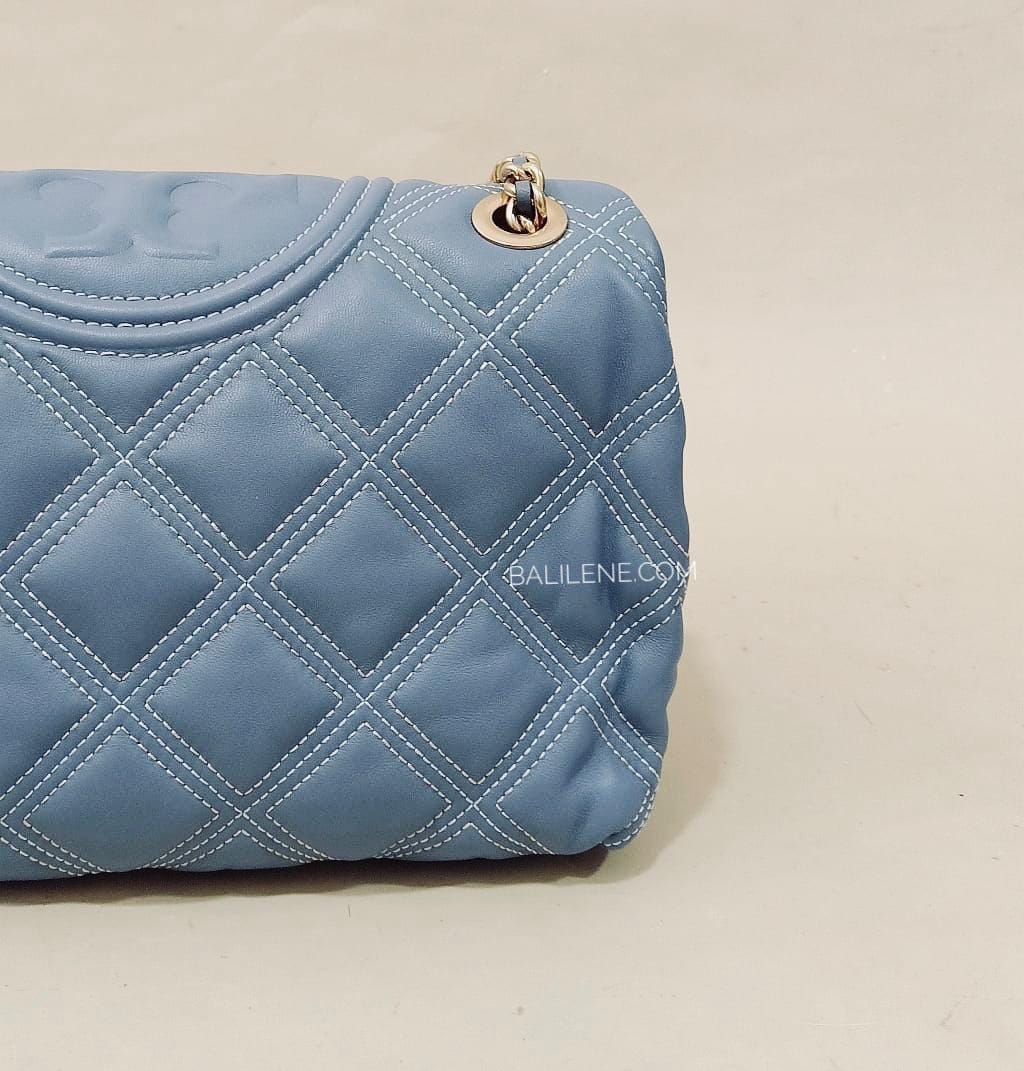 Tory Burch 64421 Fleming Soft Medium Convertible Shoulder Bluewood