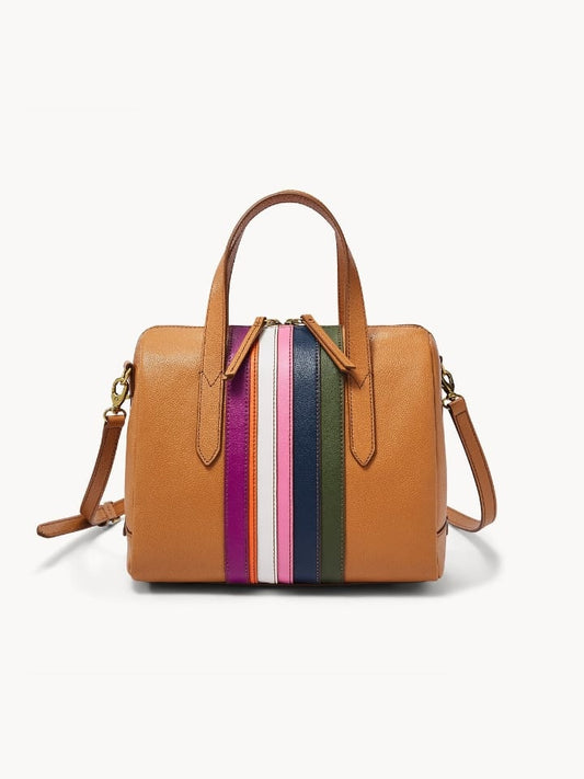 Fossil Shb2664490 Sydney Satchel Navy Multi Stripe