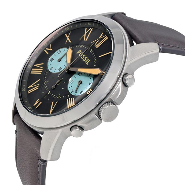 fs5183 fossil grant gunmetal chronograph grey samping