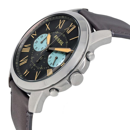 fs5183 fossil grant gunmetal chronograph grey samping