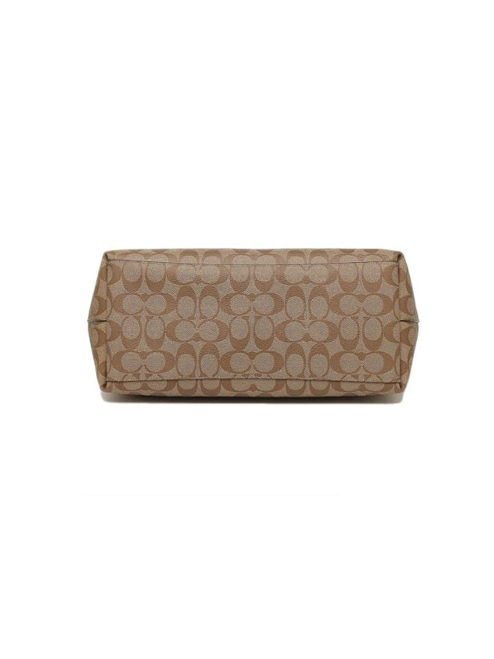 gambar-Coach-F76636-Signature-Town-Tote-Khaki-Saddle-bawah-Balilene