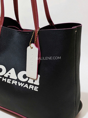 gambar-Coach-Kia-Tote-In-Colorblock-Black-Multi-Balilene-samping
