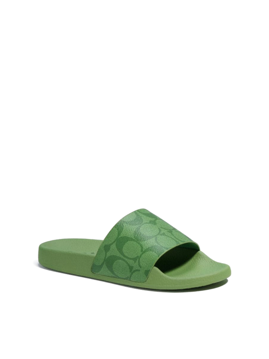 gambar-Coach-Uli-Sport-Slide-Neon-Green-Balilene-depan