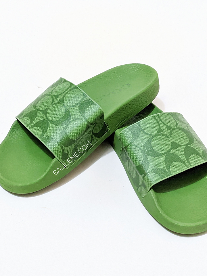 Neon gucci slides hotsell