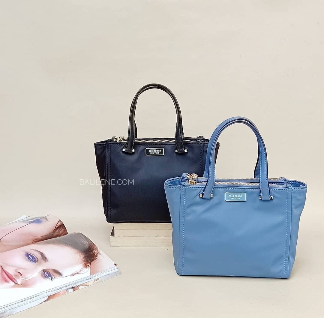 gambar-Kate-Spade-WKRU5917-Dawn-Small-Satchel-Nylon-Bag-Black