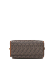 gambar-bawah-Michael-Kors-Travel-Extra-Small-Logo-And-Faux-Leather-Duffle-Crossbody-Bag-Brown