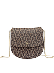 Aigner Ava Shoulder Bag Logo Fango Balilene