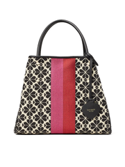 gambar-depan-Kate-Spade-Flower-Jacquard-Stripe-Everything-Medium-Tote-Cream-Multi