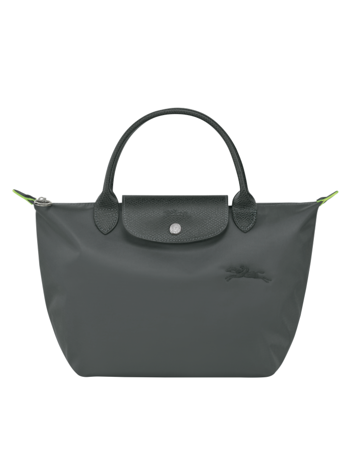 gambar-depan-Longchamp-Le-Pliage-Green-Small-Top-Handle-Bag-Grey