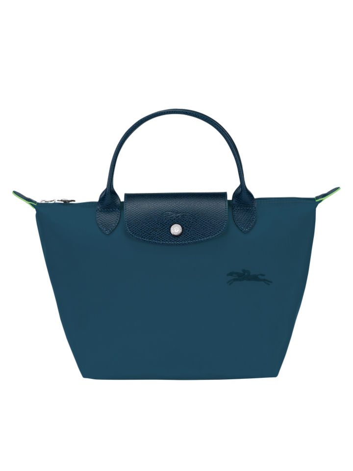gambar-depan-Longchamp-Le-Pliage-Green-Small-Top-Handle-Bag-Ocean-Blue