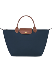 gambar-depan-Longchamp-Le-Pliage-Original-Top-Handle-Bag-Medium-Navy