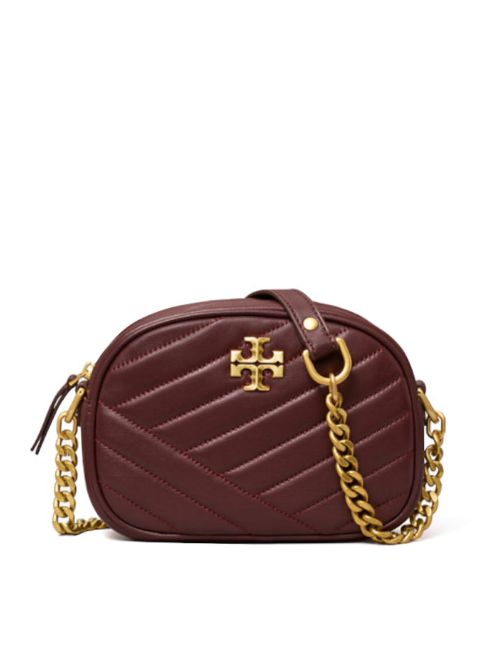 Tory Burch Kira Chevron Small Camera Bag in Pink