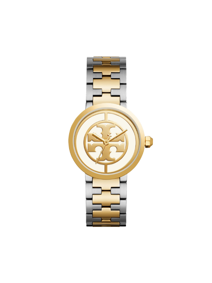 Tory Burch Reva Two-Tone Stainless Steel Bracelet Watch