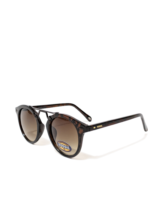 gambar-samping-Fossil-X82516-Round-Sunglasses-Tortoise