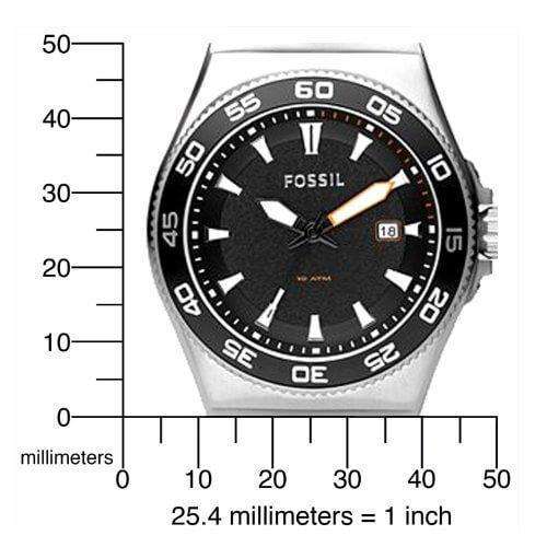 jam-Am4341-Fossil Sport Black Leather Strap-Balilene