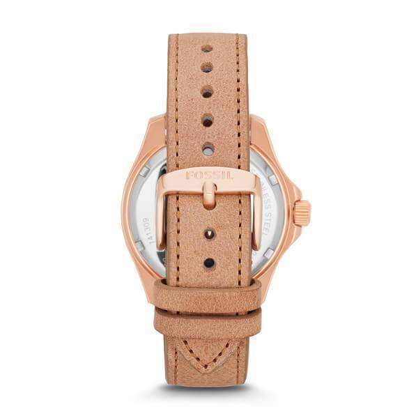 jam-Am4532-Fossil Cecile Multifunction White Dial Beige-Balilene