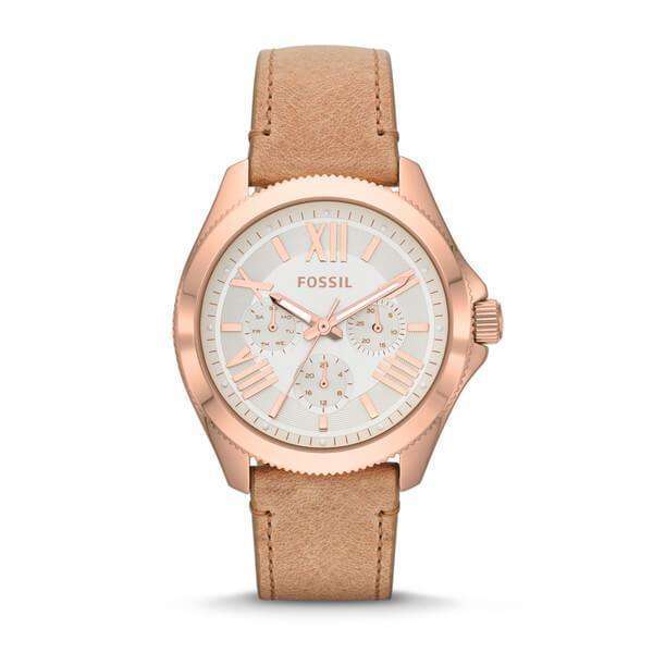 jam-Am4532-Fossil Cecile Multifunction White Dial Beige-Balilene
