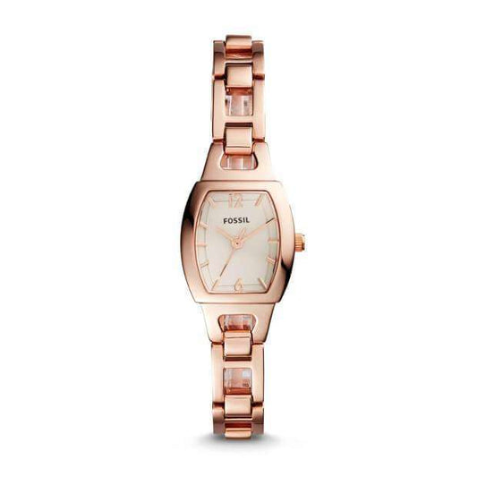 jam-Bq1069-Fossil Isobel Three-Hand Rosegold Stainless Steel-Balilene