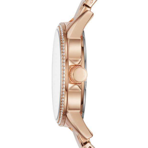jam-Bq3210-Fossil Blythe Three-hand Rose Gold-tone-Balilene