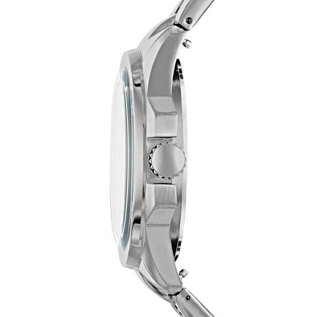 jam-CH3034-Fossil Sport 54 Multifunction Silver Blue Stainless Steel Watch-Balilene