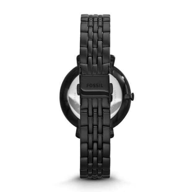 jam-Es3614-Fossil Jacqueline Black Dial Ladies Casual Watch-Balilene